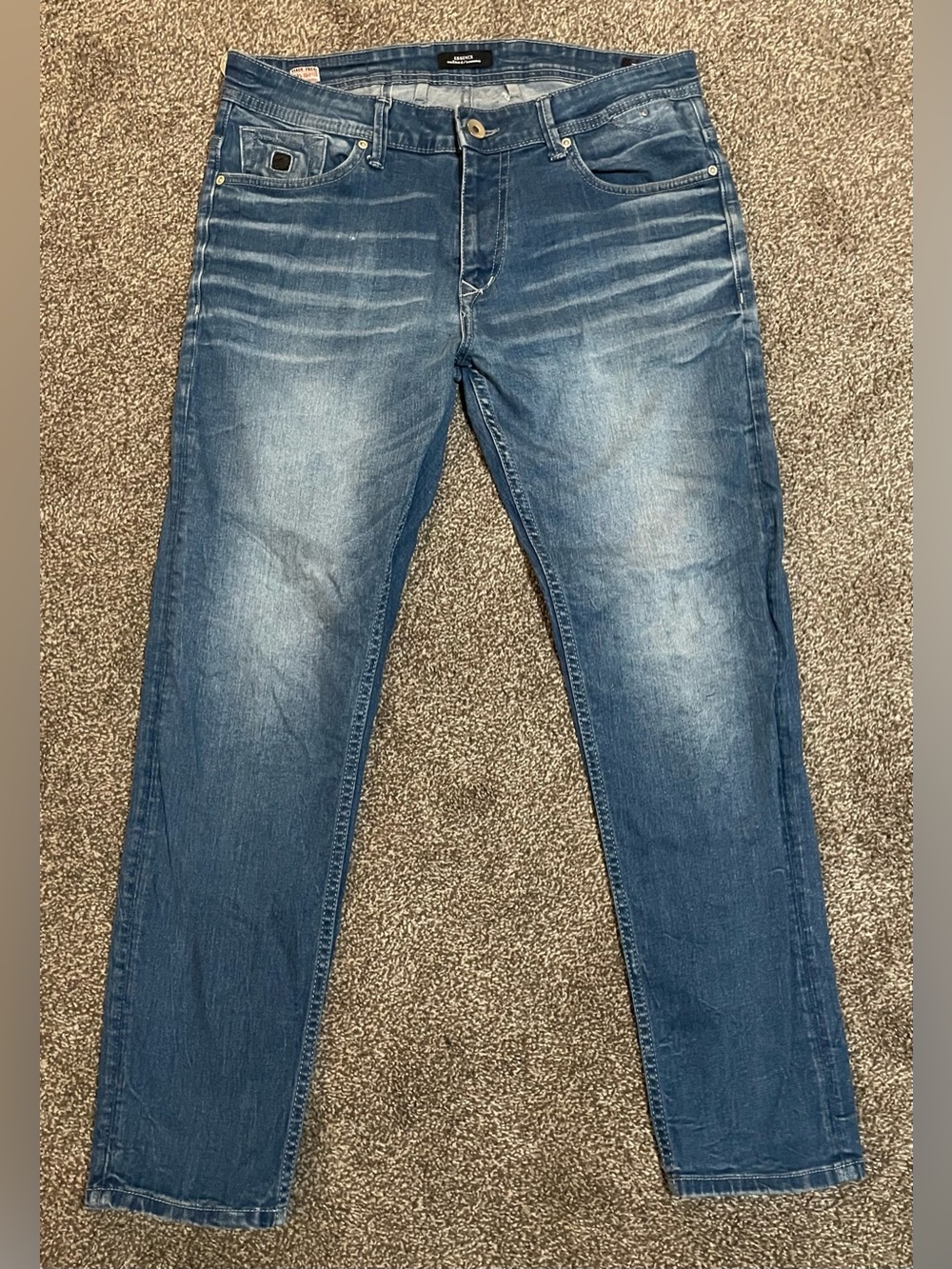 Raymond Custom Tailoring Men's Skinny Washed Blue Neckēd/Homme Jeans